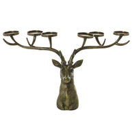 Stag Pillar Candle Holder