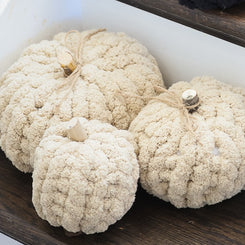 Knit Pumpkins by Sand & Pine
