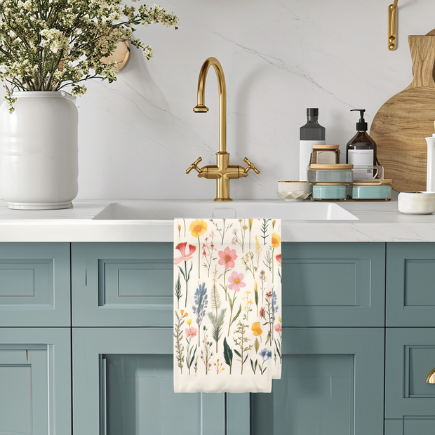 Botanical Wildflower | Recycled Microfiber Waffle Tea Towel