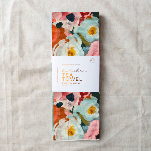 Flower Garden Kitchen | Recycle Microfiber Waffle Tea Towel