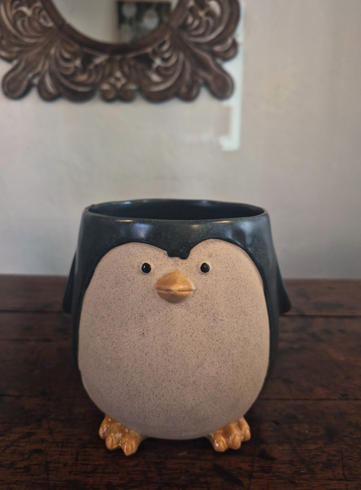 Ceramic Penguin Planters, 3 sizes