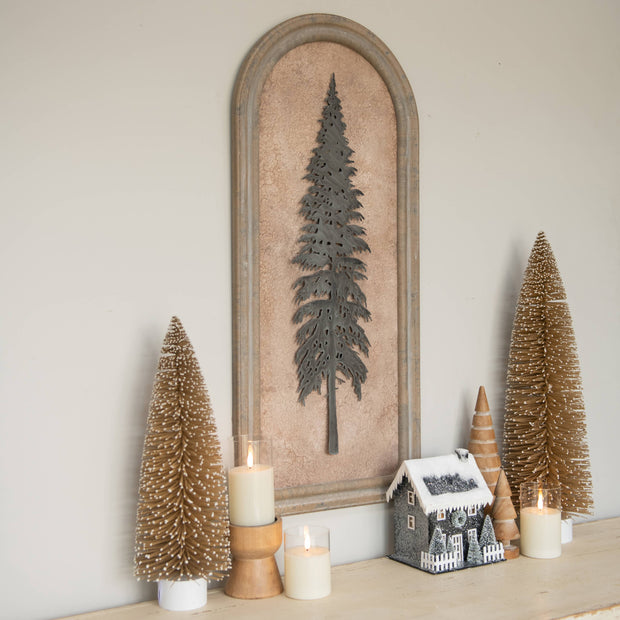 Framed Pine Silhouette Wall Decor