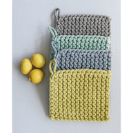 Cotton Crocheted Pot Holder, Multiple Colors