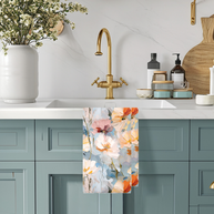 Blue Floral Kitchen | Recycle Microfiber Waffle Tea Towel