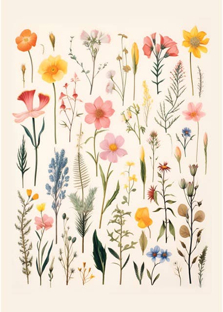 Botanical Wildflower | Recycled Microfiber Waffle Tea Towel