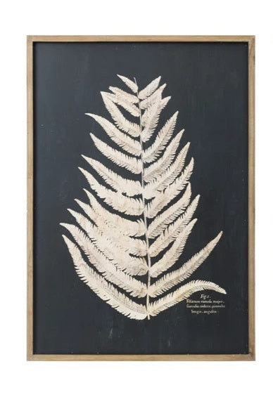 Black and Tan Leaf Wall Art, Option 2