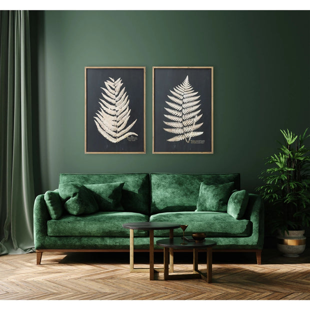 Black and Tan Leaf Wall Art, 2 Styles
