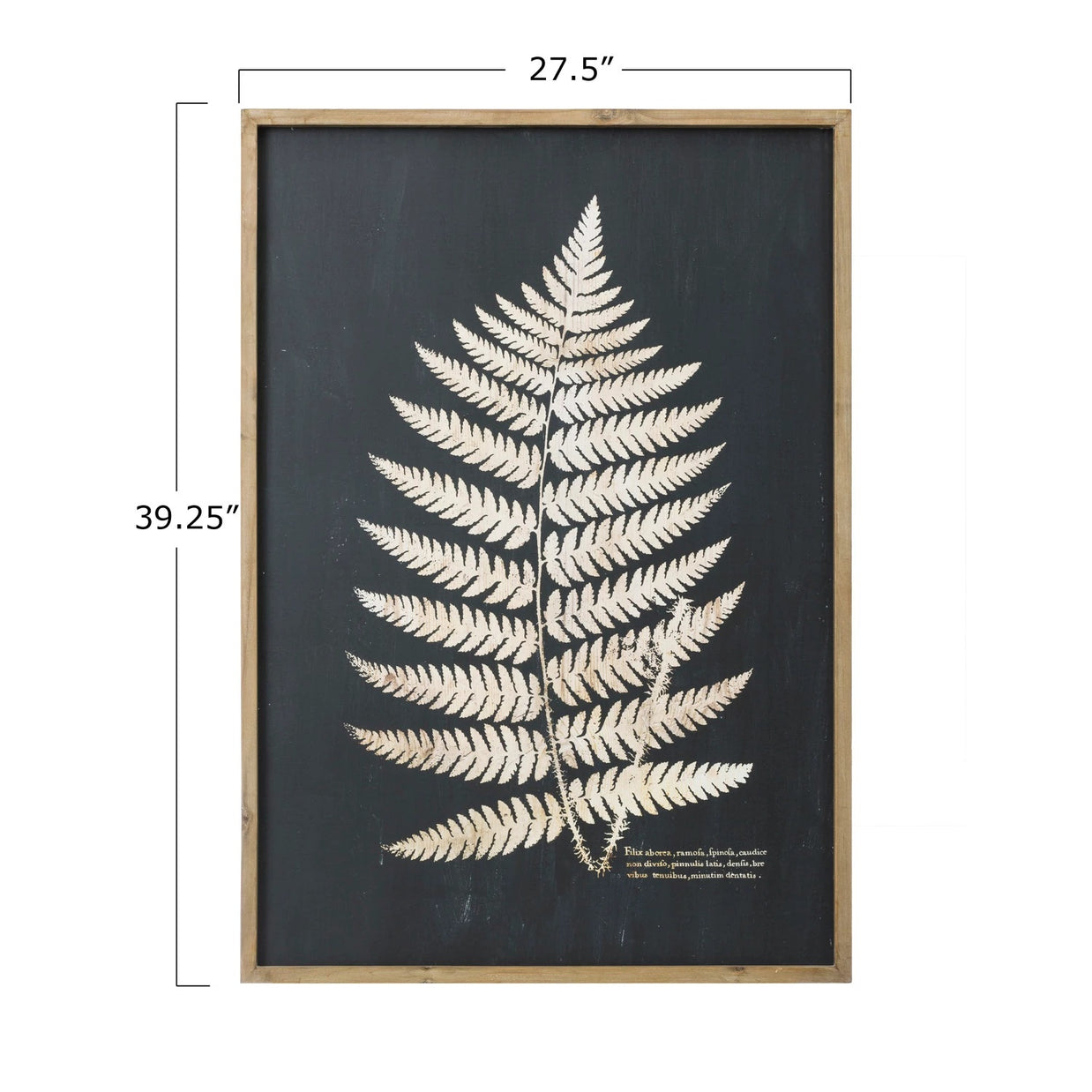 Black and Tan Leaf Wall Art, Option 1