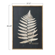 Black and Tan Leaf Wall Art, Option 1