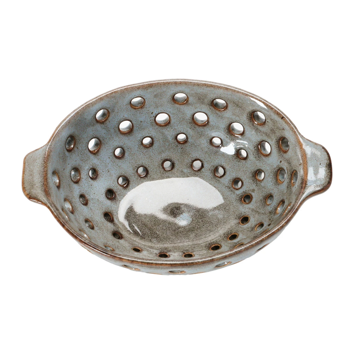 Stoneware Berry Bowl with Glaze