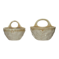 Stoneware Colanders with Handles, 2 sizes