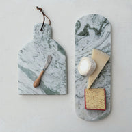 Marble Cheese/Cutting Board with Canape Knife