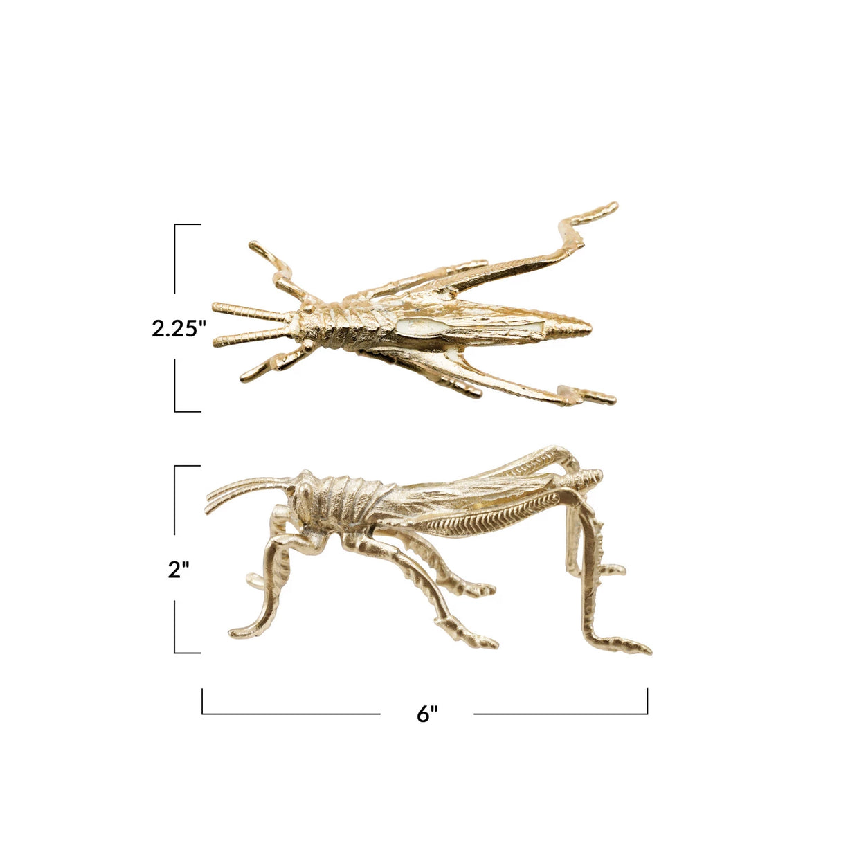Pewter Grasshopper