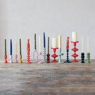 Enameled Aluminum Taper, Coral Color