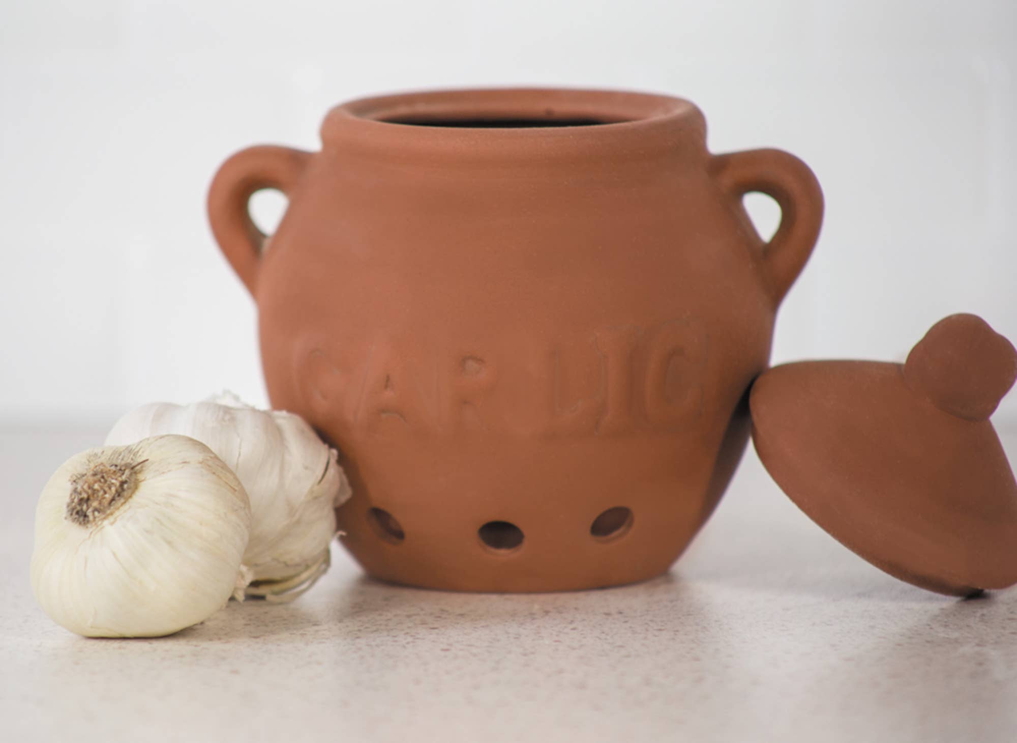Fox Run Garlic Keeper, Terra Cotta