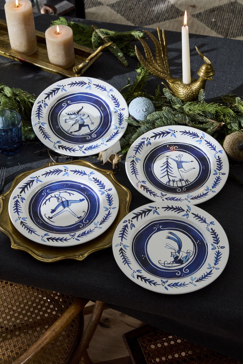 Eric and Eloise Christmas Dinner Plates