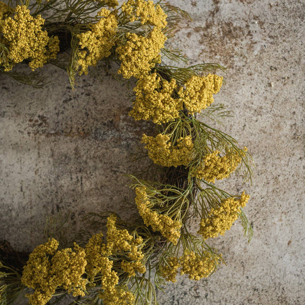 18" GOLD QUEEN ANNE LACE WREATH