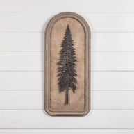 Framed Pine Silhouette Wall Decor