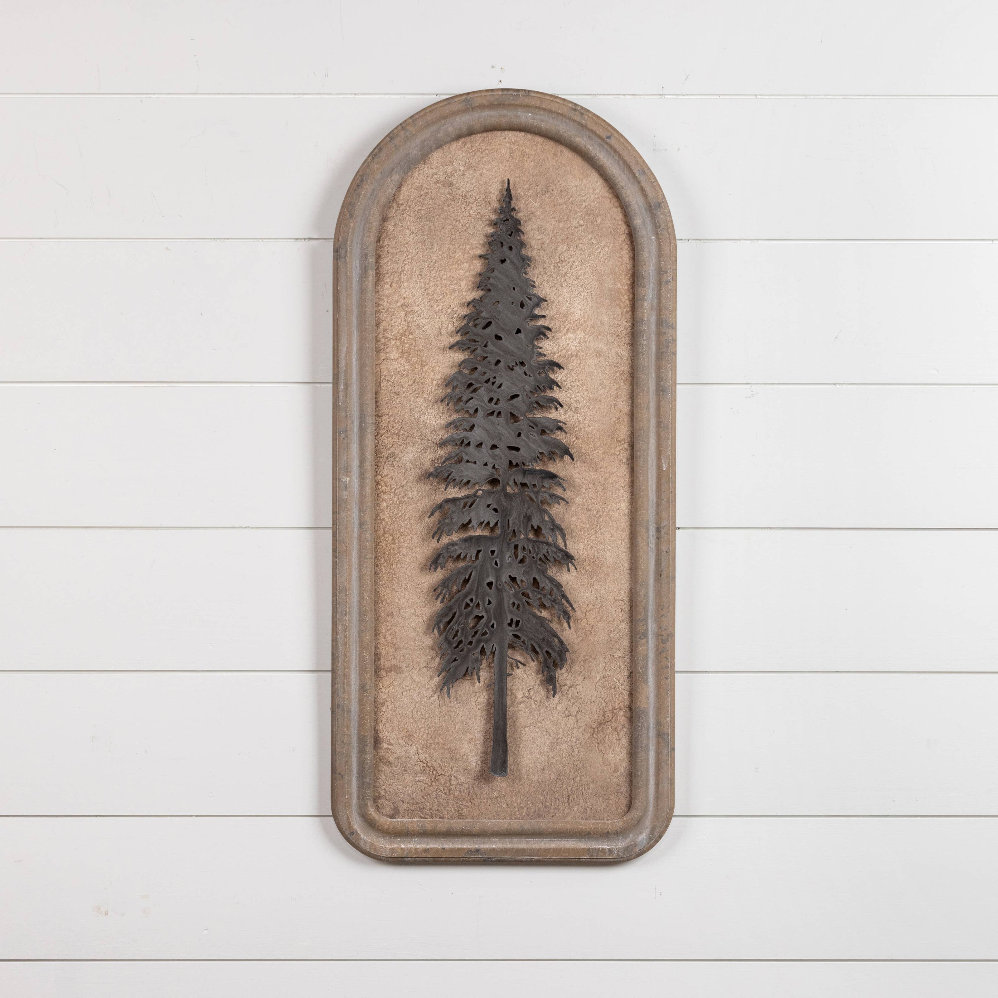 Framed Pine Silhouette Wall Decor