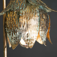 Antique Brass Tulip Table Lamp
