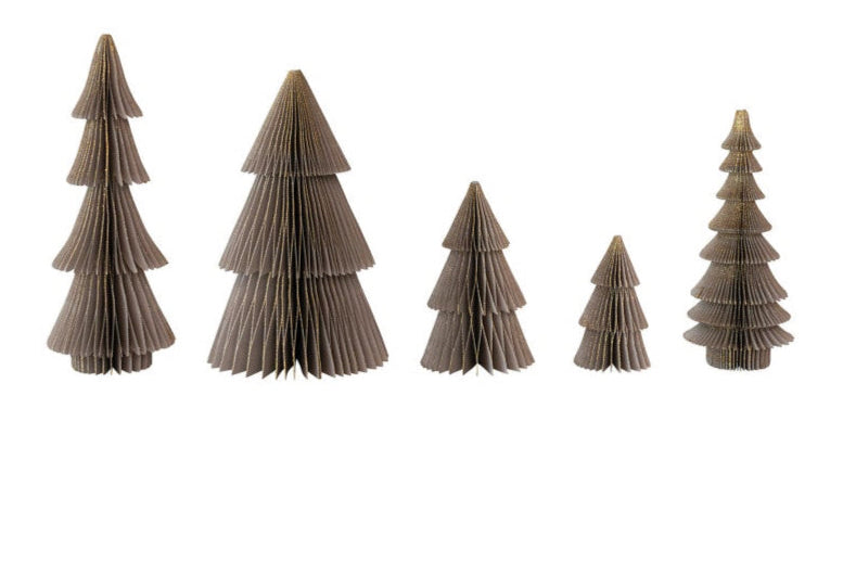 Set of 5 Folding Paper Trees