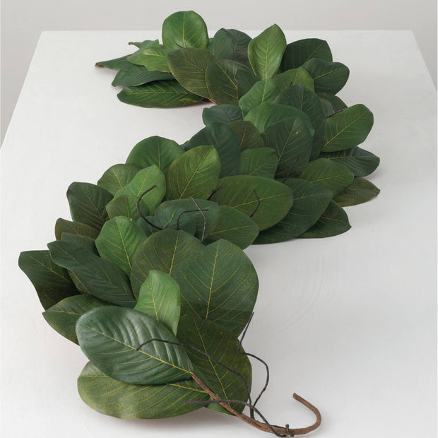 Magnolia Leaf 6' Garland