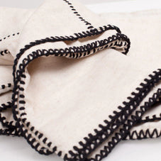 Patchwork Throw - Black