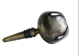 Metal Bottle Stopper with Jingle Bell, Stainless Steel